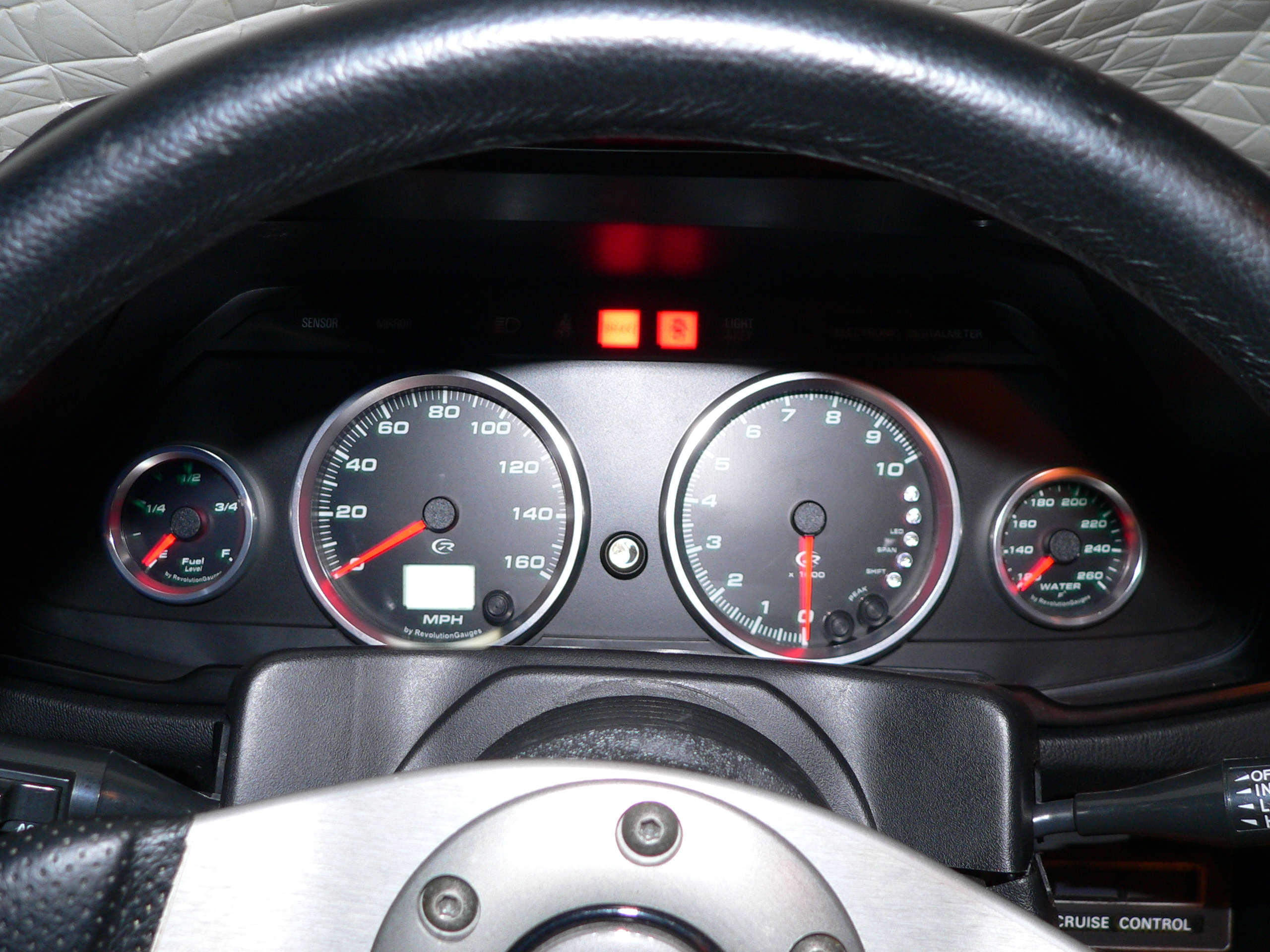 S130 Speedhut 4" Tach and GPS Seedo conversion Interior HybridZ